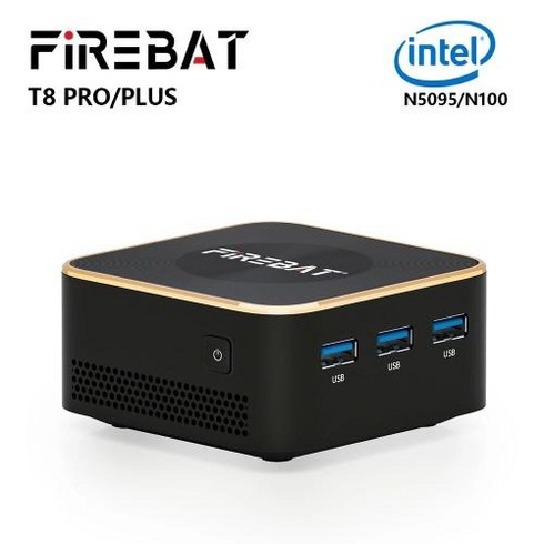 firebat - 미니컴퓨터 고사양미니PC FIREBAT T8 플러스 미니 PC 인텔 N5095 N100 CPU 데스크탑 컴퓨터 8GB 16GB SSD 256GB 512GB 1TB DDR4 DDR5, 없음, 없음, 4) N5095 8G 256G  SliverEU