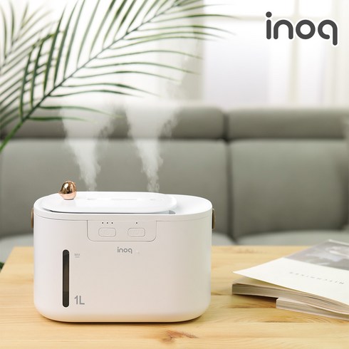 이노크아든 뉴트로 듀얼미스트 도시락 USB 무선 미니 가습기, IA-MH400