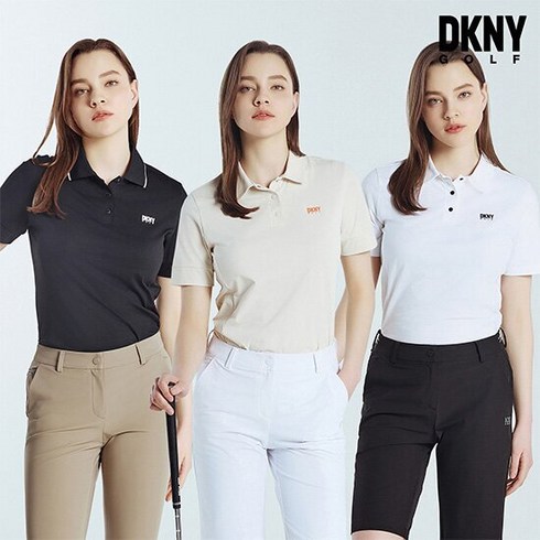 DKNY GOLF 24SS 남성 썸머카라티 3종 - DKNY GOLF 여성 여름 반팔 카라티셔츠 3종