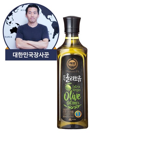 해표 압착 올리브유 500ml, 1개