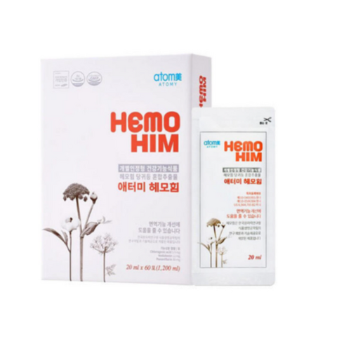 헤모힘 - [단독 한정수량특가] 애터미 헤모힘 해모힘 hemohim 1개월분 60포 + 5포 추가구성 (총 65포)