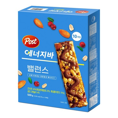 포스트 에너지바 밸런스, 2개, 500g