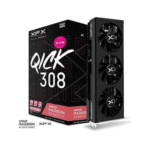 rx6600xt - XFX 라데온 RX 6600 XT QICK 308 BLACK D6 8GB, 상세페이지 참조