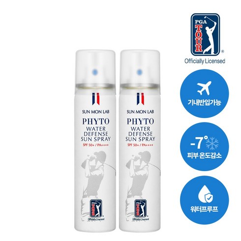 워터프루프선스프레이 - 선몬랩 피토 워터프루프 선스프레이 80ml SPF50+ PA++++ 2개