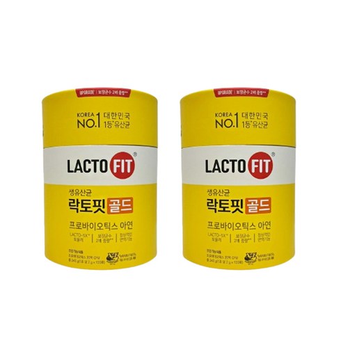 종근당 락토핏 골드 120포 x 2통 8개월분, 240g, 2개