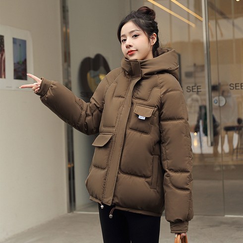 ANYOU 여성용 숏패딩 경량패딩 여성용 쇼트 패딩 점퍼 패딩