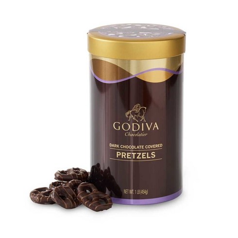 2024년 가성비 최고 고디바프레첼 - Godiva 고디바 다크 초콜릿 프레첼 454g Dark Chocolate Pretzels, 1개