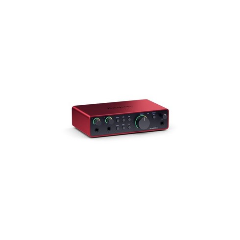 Focusrite Scarlett 2i2 4세대 USB 오디오 인터페이스 녹음곡 쓰기스트리밍팟캐스팅용 고충실도 스튜디오 품질 녹화 녹음에 필요한 모든 소프트웨어