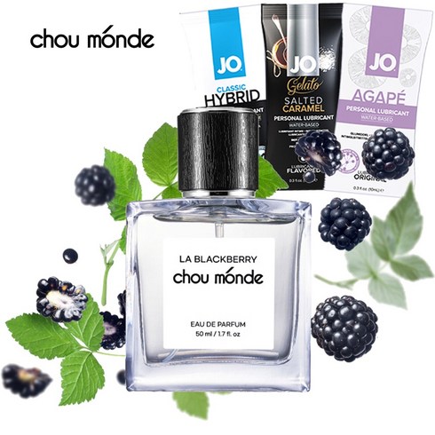 슈몽드 라 블랙베리 오 드 퍼퓸 남녀공용 향수 50ml + JO 프리미엄 팩젤 10ml * 3팩 증정