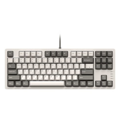 앱코 PBT 기계식 게이밍 키보드 넌클릭, 텐키리스, 레트로 베이지, AN06F TKL