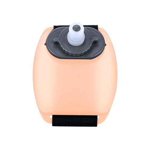 달리기 조깅 라이딩을 위한 휴대용 손목 물병 실리콘 200ml 주전자, 주황색, 11.6cmx9.3cmx7.1cm