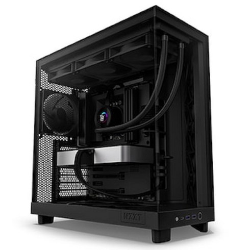 nzxt케이스 - NZXT H6 Flow (Matte Black) 케이스