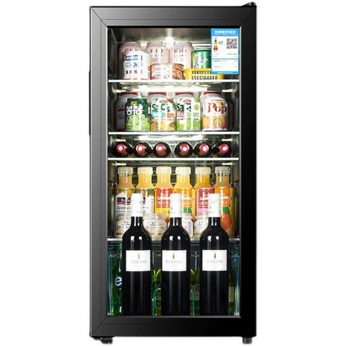 주당들의술장고 장윤정 쇼케이스 냉장고 미니 가정용 소주 맥주 음료수 원룸 술장고, 100L (LED조명+잠금)