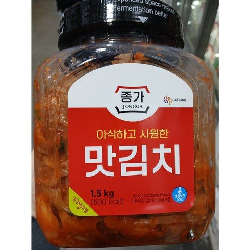 종가집포기김치 - 종가집 맛김치 1.5kg(아이스박스 포장) 포기김치, 1.5kg, 1개