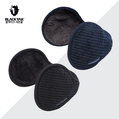 2023년 가성비 최고 블랙야크귀마개 - 블랙야크 공용 귀마개 야크웜귀마개V 2BYXXX2926 퍼 귀달이 털귀마개 겨울 보온 방한 이어워머, FREE, BLACK
