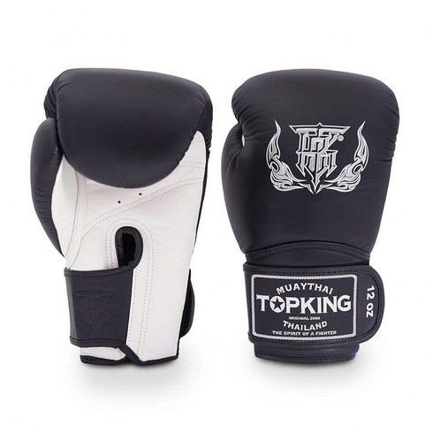 Top King Gloves Super Double Tone Black 14oz. 350489, 블랙