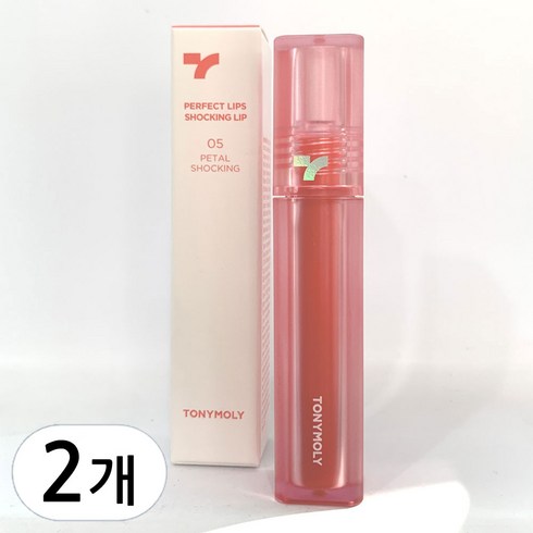 토니모리코랄쇼킹 - 토니모리 퍼펙트 립스 쇼킹 립 틴트, N03 코랄 쇼킹, 4g, 2개