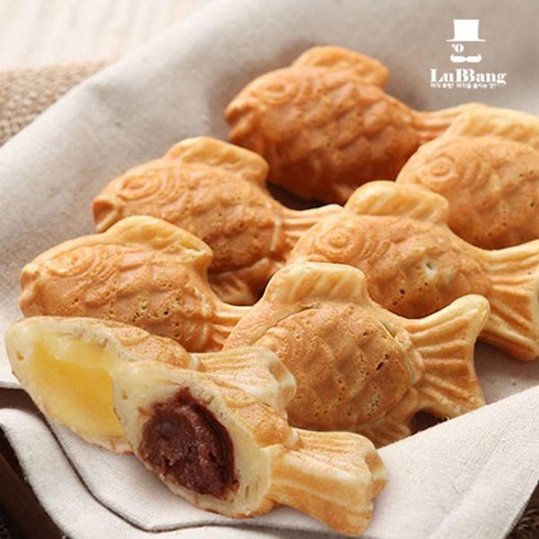 루빵 미니붕어빵 국산밀 에어프라이용 팥앙금, 500g, 5개