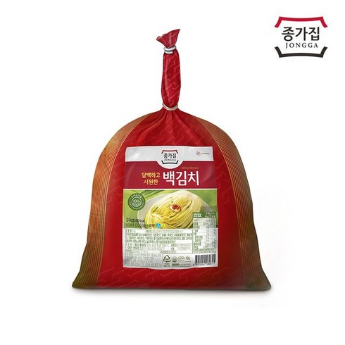 [종가집] 백김치 3kg, 3000g, 1개