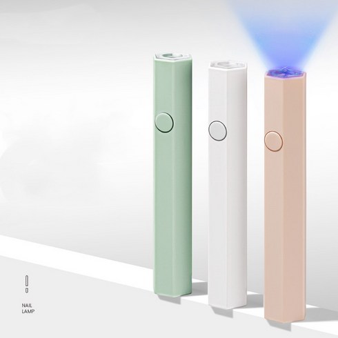 [디비투] 휴대용 젤네일 미니UV램프 핀 램프, 핑크, 1개