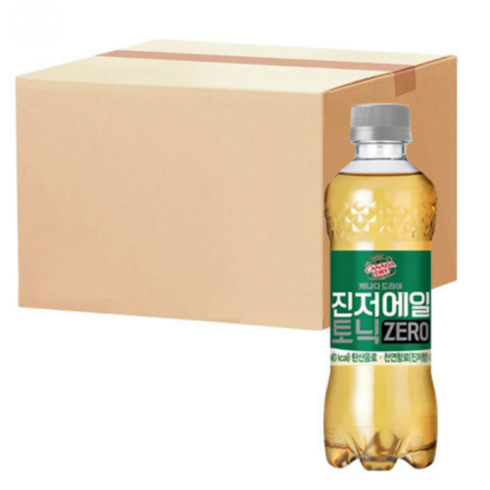 캐나다드라이 진저에일 제로 토닉워터, 300ml, 24개