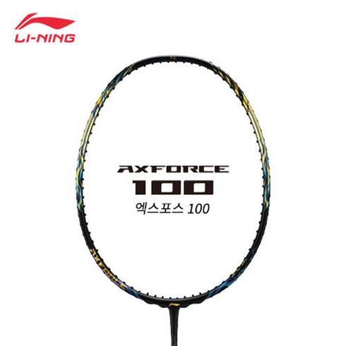 리닝 배드민턴라켓 엑스포스100(4U) 블랙&골드 AYPT235, 거트없음, 1개