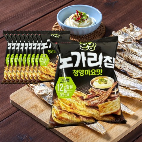 오잉 청양마요 노가리 칩 60g1+1개 해물맛 어포 스낵 혼술 안주