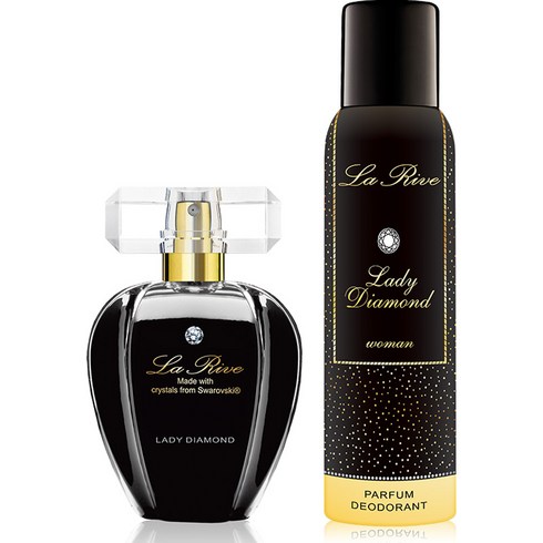 스와로브스키 레이디 다이아몬드 2종 구성(향수+데오) 225ml