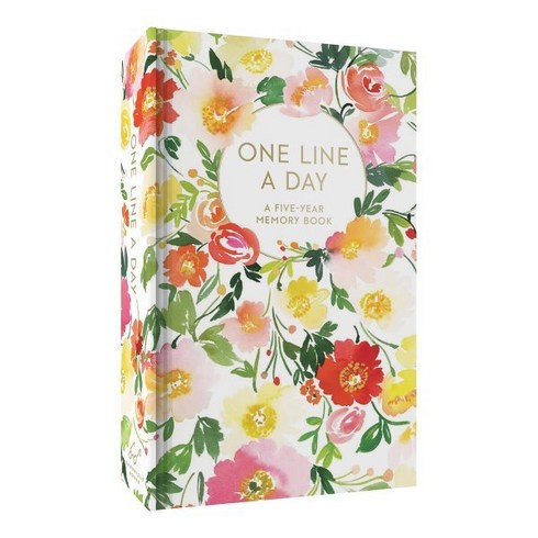 2024년 가성비 최고 luluawindy - Floral One Line a Day: A Five-Year Memory Book : 원라인 어데이 / 플로럴 에디션, Chronicle Books