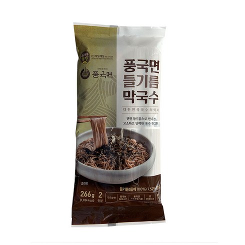 풍국면 들기름 막국수, 266g, 2개