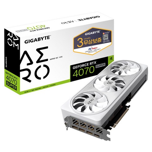 기가바이트4070super - GIGABYTE 지포스 RTX 4070 SUPER AERO OC D6X 12GB 피씨디렉트