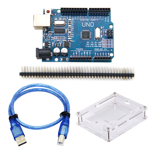 아두이노 - 아두이노 우노 R3 CH340 호환 보드(USB 케이블 포함), Ard-2 필수 패키지, 1개