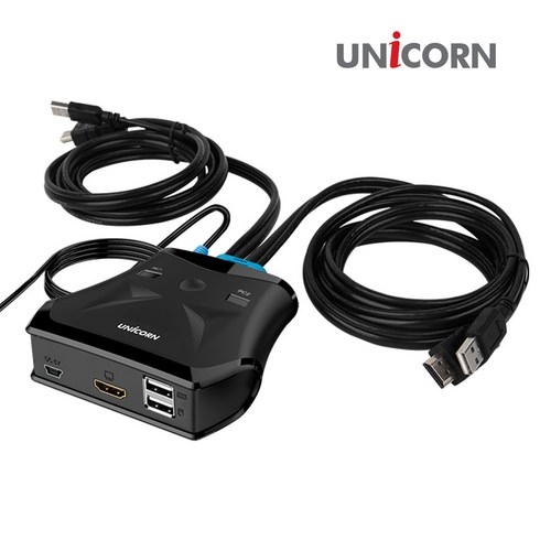 유니콘 HDMI KVM 스위치, KVM-200HDMI