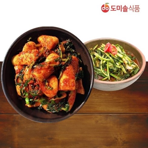 도미솔열무김치 - [쇼핑엔티] [도미솔] 총각김치2kg+열무김치2kg, 1세트, 2kg