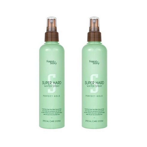 포레스트스토리 슈퍼하드 워터 스프레이 252ml 2개 / 강력세팅 모발보호 헤어스프레이, 슈퍼하드 워터 스프레이 252ml 2개 / 강력세팅 모