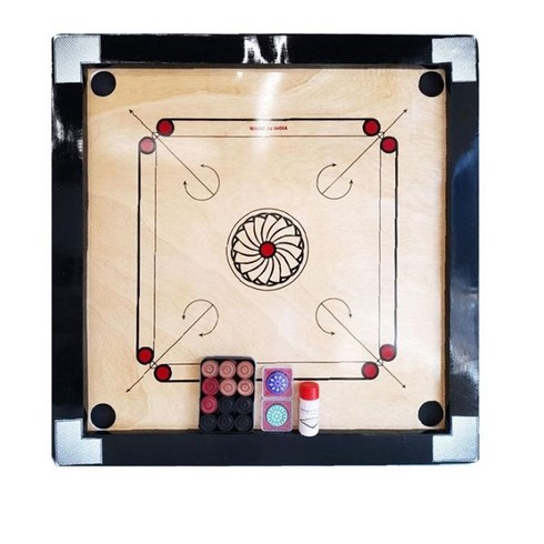 다우리 까롬 알까기 게임 핑커 포켓볼 초급용 78cm, 보드판그림랜덤(78cm)