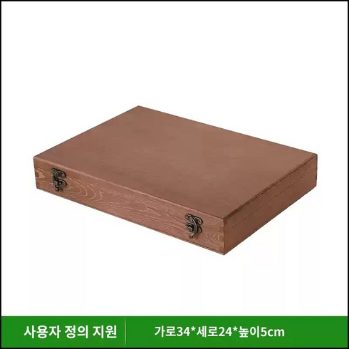 영정사진보관함 - 정리함 영정사진보관함 유품 사진 원목 상자 나무 영정 유골함, 03. 34x24x5cm 곡선 후크 버클, 1개