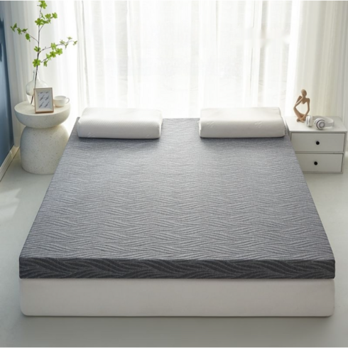 2023년 가성비 최고 매트리스토퍼접이식요 - MOHEGIA 접이식 매트리스 바닥 토퍼, 5cm, 그레이