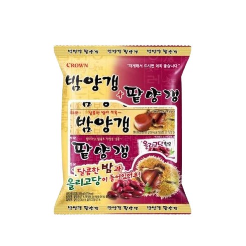 크라운 밤+팥 연양갱 50g, 10개