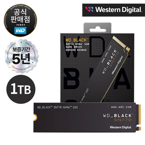 m.22tb - WD BLACK SN770 NVMe SSD, 1TB, SN770 M.2