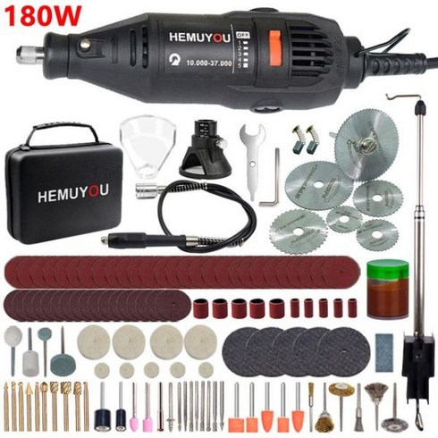 DREMEL 미니 전기 드릴 조각기 회전 연마 기계 180W 전동 공구 가변 속도 펜 액세서리 포함, 4) 21-MTK013,2) EU_2) EU