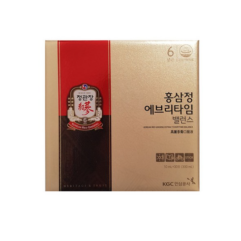 정관장 홍삼정 에브리타임 밸런스 10mL x 30포 + 쇼핑백포함, 30개