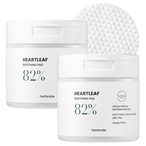2023년 가성비 최고 피캄 집착패드 - 허브노트 어성초 82% 진정 패드_70매, 70매, 2개