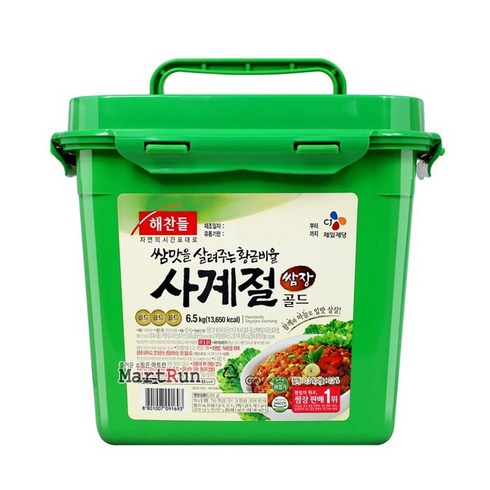 해찬들사계절쌈장 - 해찬들 사계절쌈장골드, 6.5kg, 1개