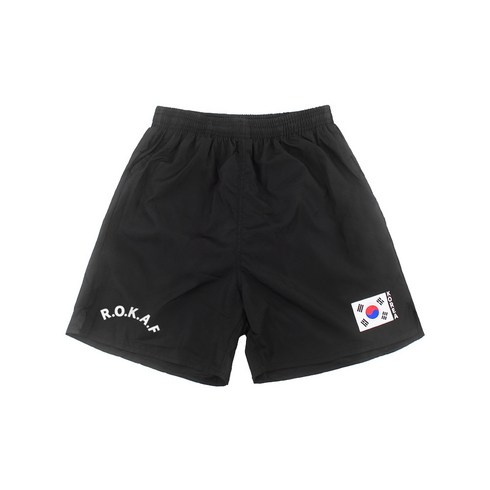 rokaf sans - 밀리터리 ROKAF 태극기 반바지 검정