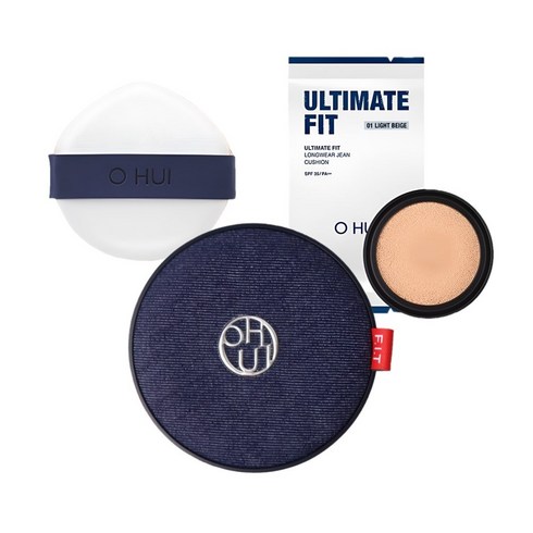 오휘 얼티밋 핏 롱웨어 진 쿠션 본품+리필 세트 (15g+15g), 02호 내추럴베이지