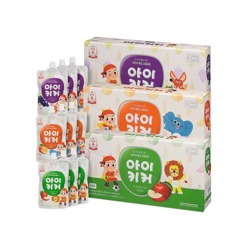 정관장 아이키커 100ml (오렌지10팩+포도10팩+사과10팩), 1세트