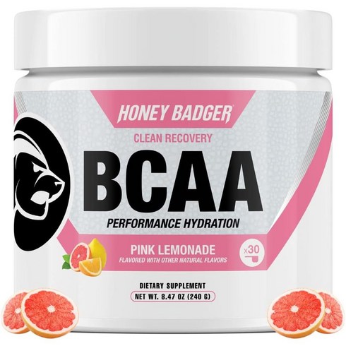 허니뱃져 BCAA Honey Badger 파우더 240g 피치망고향