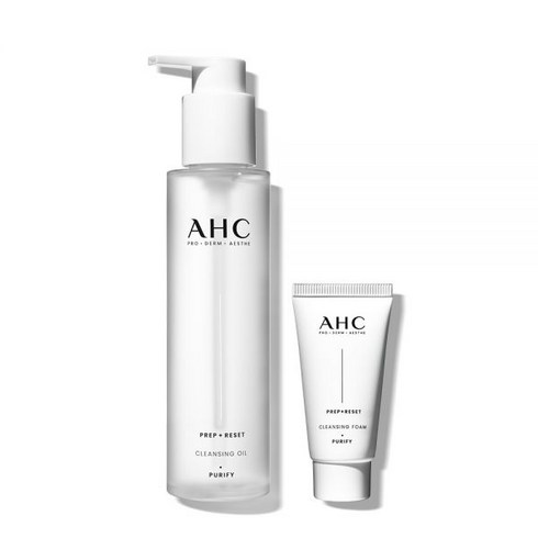 AHC 프렙리셋 클렌징 오일 125ml + 증정, 24S_01)오일 125ml+폼 30ml