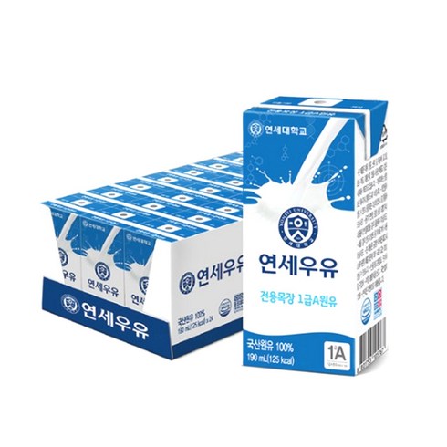 연세우유 멸균 흰우유, 140ml, 48개